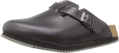 BIRKENSTOCK Unisex Professional Boston Super Grip Leather Slip Resistant Work Shoe,Black,40 M EU von BIRKENSTOCK