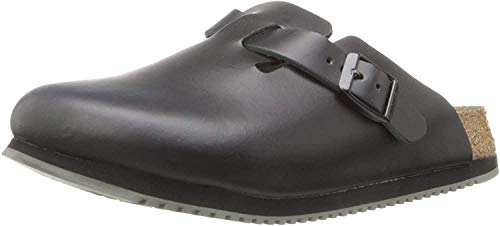 Birkenstock Unisex Professional Boston Super Grip Leather Slip Resistant Work Shoe,Black,41 M EU von Birkenstock