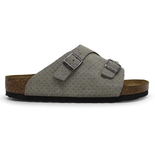 BIRKENSTOCK Unisex Zurich BS Suede Embossed Emboss Dots Stone Coin Sandalen 39 EU von BIRKENSTOCK
