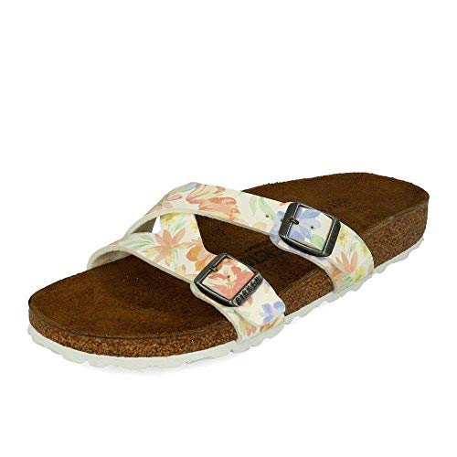 BIRKENSTOCK Yao Balance BF DD Supernatural Flowers White 36 von BIRKENSTOCK