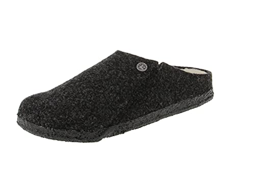 BIRKENSTOCK Zermatt Clogs Filz Hausschuhe Lammfell gefüttert, Anthracite, 41 EU von BIRKENSTOCK