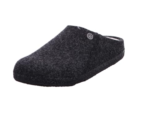 BIRKENSTOCK Zermatt Clogs Filz Hausschuhe Lammfell gefüttert, Anthracite, 42 EU von Birkenstock