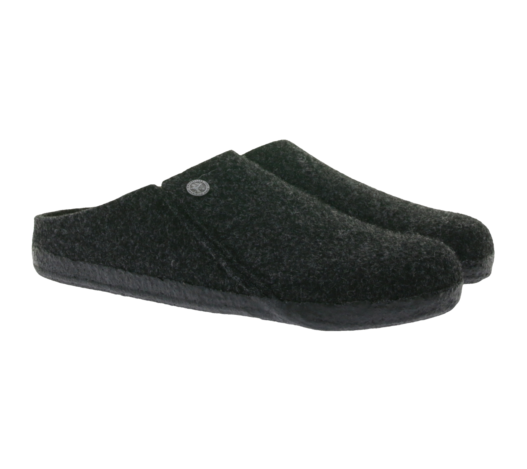 BIRKENSTOCK Zermatt Damen Hausschuhe mit Kork-Latex-Fußbett Wollfilz-Schuhe Schlupf-Schuhe Schmale Weite Made in Germany 1014932 Grau von BIRKENSTOCK