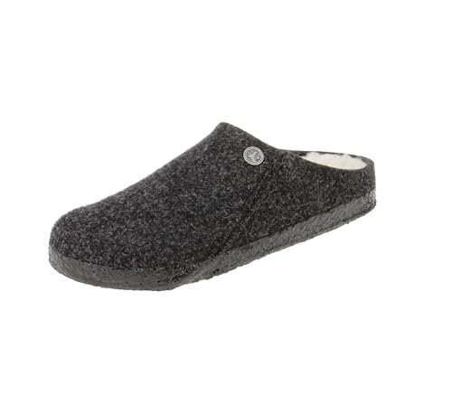 BIRKENSTOCK 1015084 Zermatt Shearling WZ - Damen offene Schuhe - Anthracite, Größe:40 EU von BIRKENSTOCK