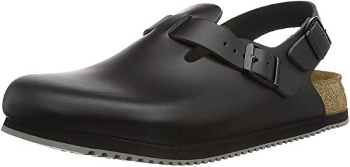 BIRKENSTOCK - Zuecos de Cuero Unisex, Color Negro, Talla 48 von BIRKENSTOCK