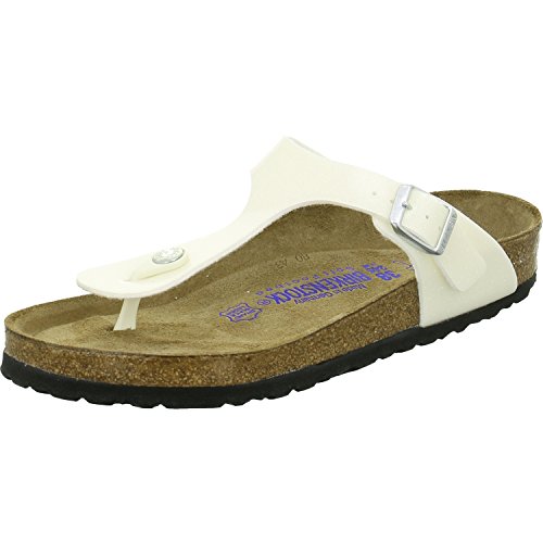 Birkenstock, Damen Gizeh Durchgängies Plateau Sandalen, Weiß (Magic Galaxy White), 37 EU (4.5 UK) von BIRKENSTOCK