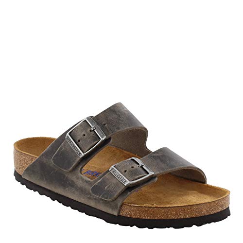 Birkenstock Arizona, Unisex - Kinder Clogs & Pantoletten aus Birko-Stoff, Grau - Velvet Gray Suede Soft Footbed - Größe: 42.5 EU von BIRKENSTOCK