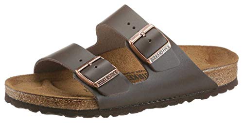 Birkenstock Arizona 51103, Unisex - Erwachsene Clogs & Pantoletten aus Naturleder, Braun (Dunkelbraun), EU 35 (schmal) von BIRKENSTOCK