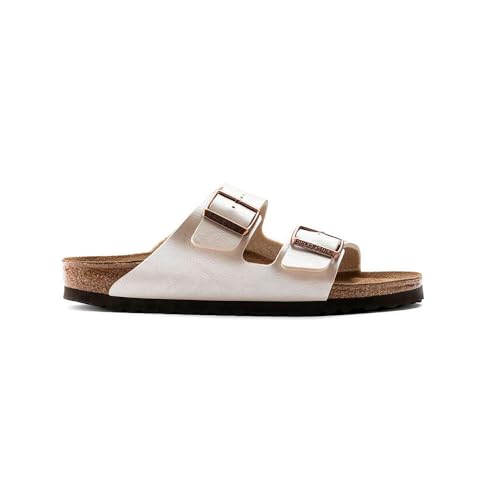 Birkenstock Arizona Birko-Flor Graceful Normal Graceful Pearl White (1009920) 38 Beige, Anmutiges Perlweiß, 38 EU von Birkenstock