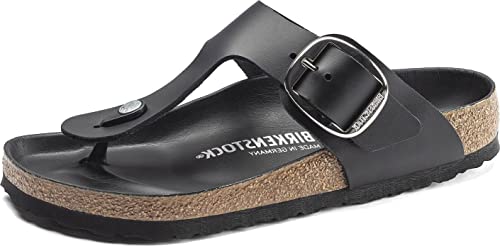 BIRKENSTOCK Classic Arizona Leder 552113, Pantoletten, Schwarz (Schwarz 49), 45 EU (10.5 UK) von Birkenstock