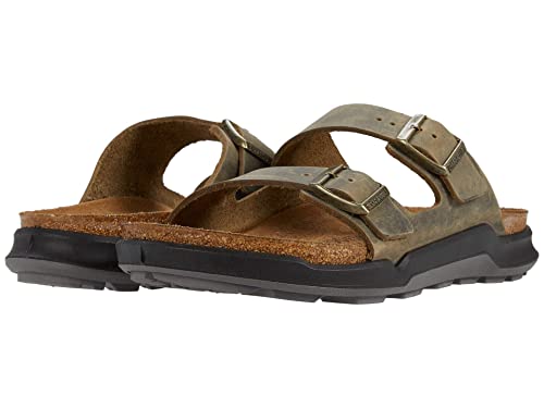 Birkenstock Arizona Crosstown Khaki Oil Leather R 44 R EU von BIRKENSTOCK