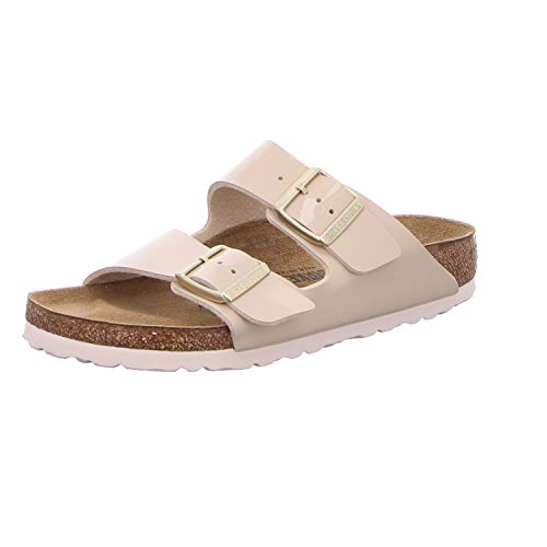 Birkenstock Arizona Eva Pantoletten Clogs Herren Grau Pantoletten Schuhe, Lack Sand, 6/6.5 UK Narrow von Birkenstock