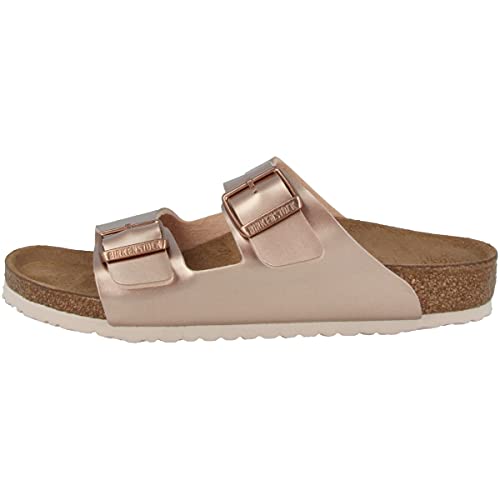 Birkenstock Arizona Kids Regular Cosmic Sparkle Mineral,Electric Metallic Copper,32 EU von BIRKENSTOCK