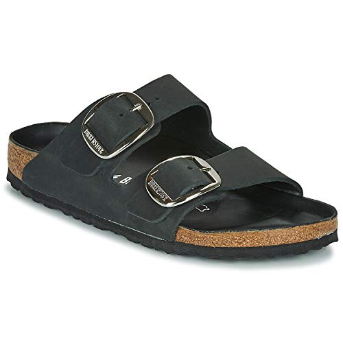 Birkenstock Arizona Leder, schwarz(schwarz), Gr. 37 von BIRKENSTOCK