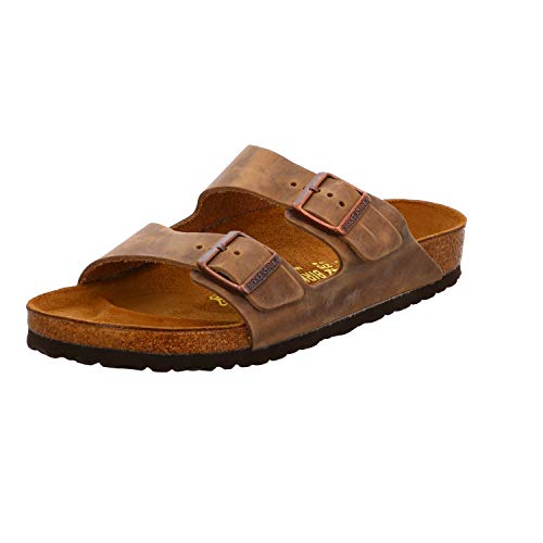 Birkenstock Arizona FL Tabacco Brown, mittel-braun(tabaccobrown), Gr. 41 von BIRKENSTOCK