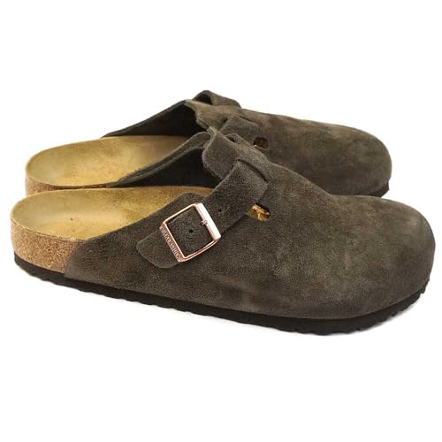 Birkenstock Boston LEVE Unisex-Erwachsene Sandalen, mokka, 42 EU von BIRKENSTOCK