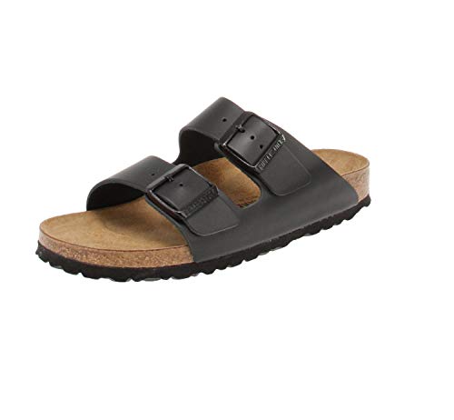 Birkenstock Classic ARIZONA NL, Unisex-Erwachsene Pantoletten , Schwarz (SCHWARZ), 50 EU von BIRKENSTOCK