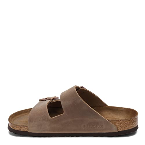 Birkenstock Classic ARIZONA Unisex-Erwachsene Pantoletten, Tobacco Oiled Leather, 42 EU F von BIRKENSTOCK