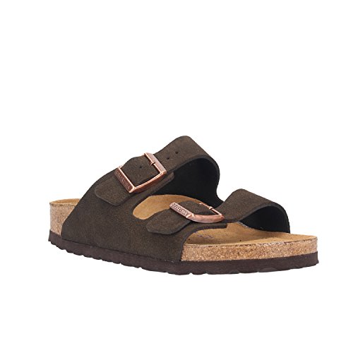 Birkenstock Unisex - Erwachsene Classic Arizona Pantoletten, Braun (MOCCA SOFT FOOTBED), 40 EU (6.5 Erwachsene UK) von BIRKENSTOCK