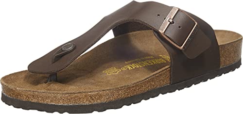 Birkenstock Classic Ramses Birko-Flor, Unisex-Erwachsene Zehentrenner,Braun (Dunkelbraun), 37 von BIRKENSTOCK