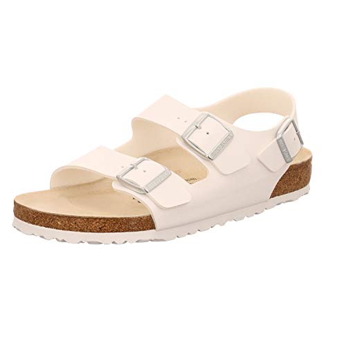 Birkenstock Classic Unisex Milano BF Knöchelriemchen, Weiß (Weiß), 36 EU von BIRKENSTOCK