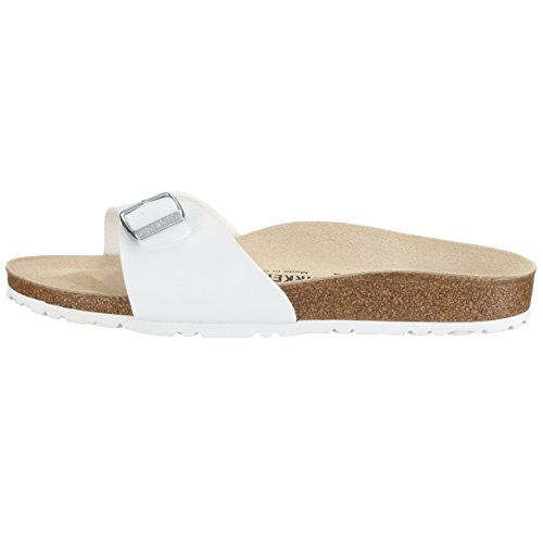 Birkenstock Damen Madrid 40733 Pantoletten, Weiß Weiß, 36 EU von BIRKENSTOCK