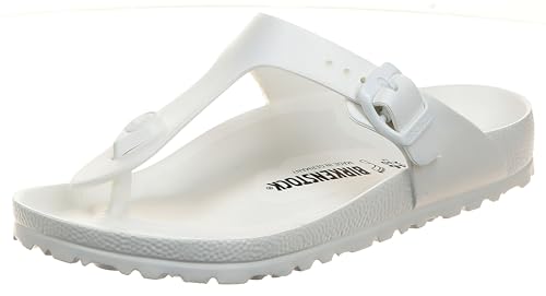 Birkenstock Damen Madrid Birko-Flor Pantoletten, Weiß Weiß, 42 EU von BIRKENSTOCK