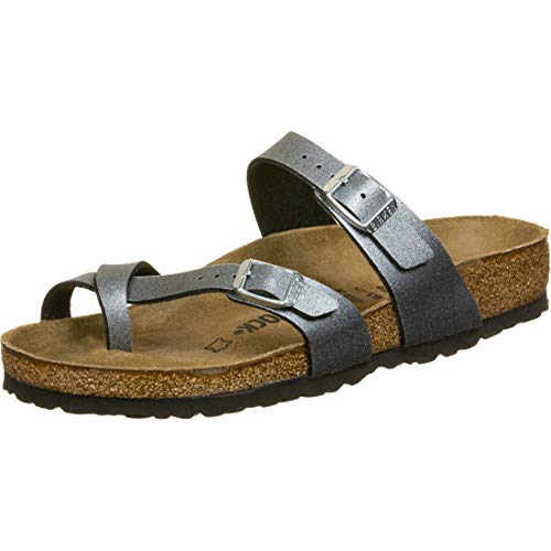 Birkenstock Damen Passe-pouces Mayari Birko-Flor ICY Metallic Anthracite Sandale, 35 EU Weit von BIRKENSTOCK