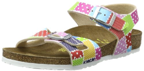 Birkenstock Kids Unisex-Kinder Rio BF DD Clogs, Mehrfarbig (Points Patchwork) von BIRKENSTOCK