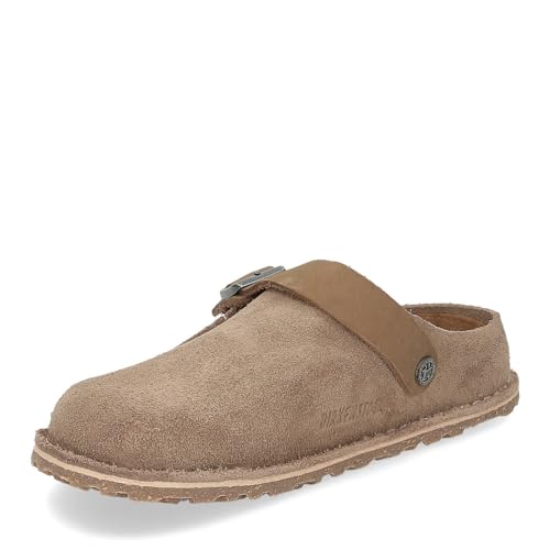 Birkenstock LUTRY (Premium) Herren und Damen Pantoletten, Taupe, 38 EU Stretta von BIRKENSTOCK