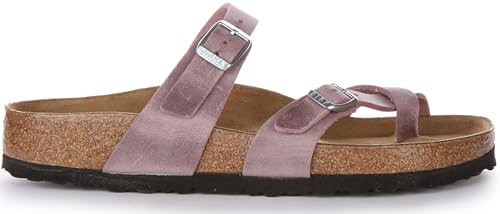 Birkenstock Mayari Damen Riemchensandalen aus ge ltem Leder (Lavendel, EU, lavendel, 40 EU von BIRKENSTOCK