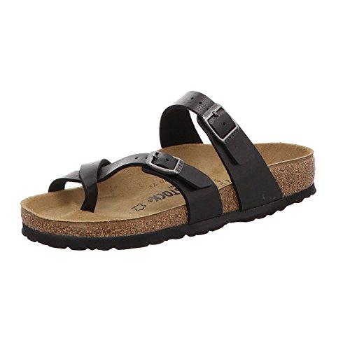 Birkenstock Mayari Regular 171 391, Damen Sandalen, Schwarz (Licorice/Birko-Flor Graceful), 38 EU von BIRKENSTOCK