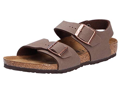 Birkenstock New York BF-Nubuk Clogs, Unisex, Kinder, Braun (Brown Mocha Brown), 35 EU von BIRKENSTOCK