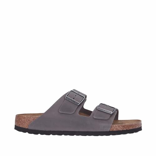 Birkenstock - Niedrige Sandale aus Eisen Art. 1027026, Eisen, 46 EU von Birkenstock