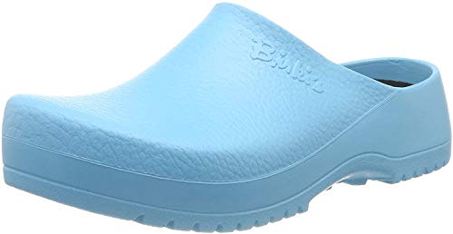 Birkenstock - Professional SUPER Damen Clogs, Türkis (Ciel Blue Flower), 35 EU von Birki's