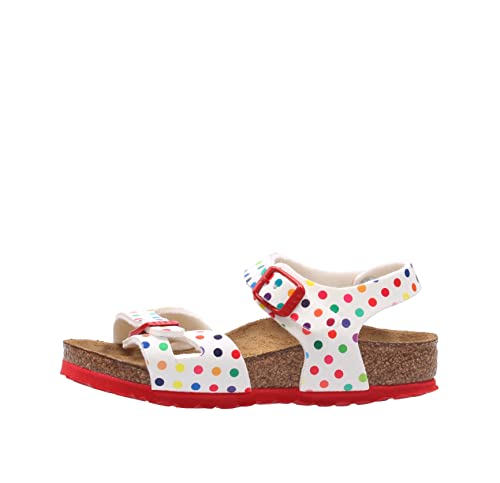Birkenstock Rio, Uni-Kinder-Sandalen, Weiße digitale Punkte, 24 EU Étroit Birkenstock Rio, Uni-Kinder-Sandalen, Weiße digitale Punkte, 24 EU Étroit von BIRKENSTOCK