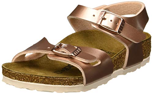 Birkenstock Rio Knöchelriemchen Sandalen, Braun Electric Metallic Copper, 32 EU von BIRKENSTOCK