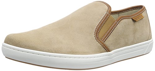 Birkenstock Shoes Herren Skye Mokassin, Beige (Sand/Sohle White-Honey) von BIRKENSTOCK