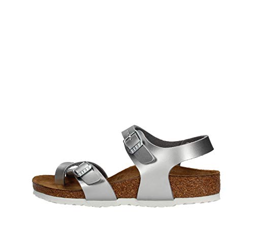 BIRKENSTOCK Taormina electric metallic silver, Birko Flor Argento 32 von BIRKENSTOCK