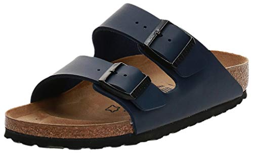 Birkenstock Unisex Arizona 51753 Pantoletten, Blau Blau, 37 EU Schmal von BIRKENSTOCK