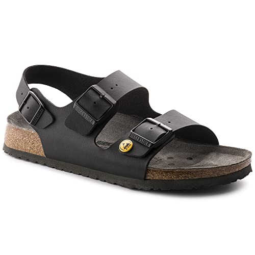Birkenstock Unisex-Erwachsene 634798 Milano ESD Damen & Herren Sandalen, Sandaletten, Sommerschuhe Schwarz (Black), EU 47 von Birkenstock