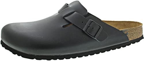 BIRKENSTOCK Classic Boston Leder 60193, Clogs, Schwarz (Schwarz 49), 43 EU (9 UK) von Birkenstock