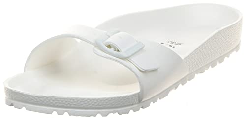 Birkenstock Unisex-Erwachsene Madrid Pantoletten, Weiß, 46 von BIRKENSTOCK