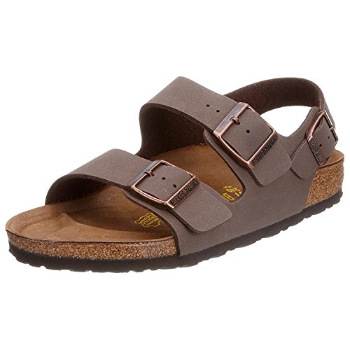Birkenstock Womens Milano Mocca Synthetic Sandals 40 EU von BIRKENSTOCK