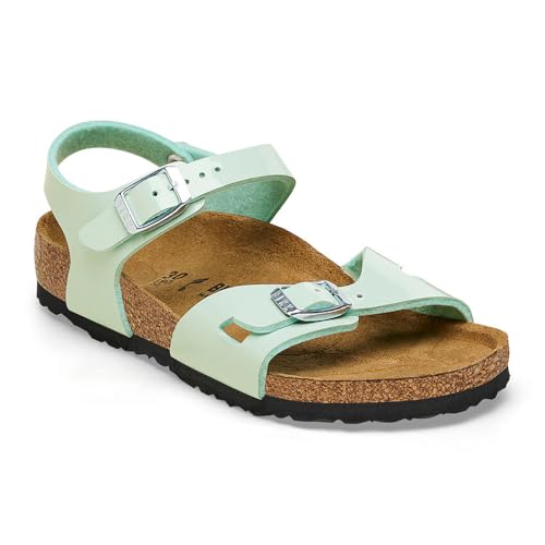 Birkenstock Rio, Unisex-Kinder-Sandalen, Surf Green, 28 EU Étroit von Birkenstock