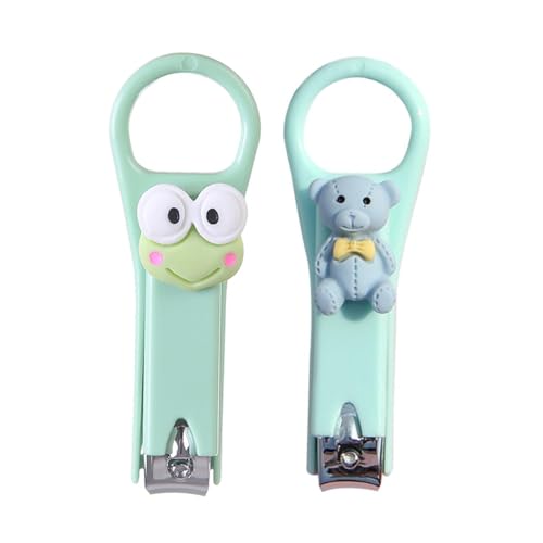 BIRLOZA 2 Stück Nagelzwicker Set Nagelknipser Gerade,Knipser für Fingernägel,Nagelknipser Scharf,Nails Cutter für Frauen, Mädchen und Kinder von BIRLOZA