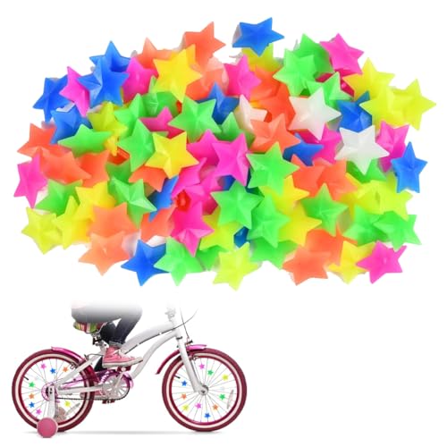 BIRLOZA 72 Stück Speichen Perlen Kinder,Speichenperlen Kinderfahrrad Reflektierend Speichenklicker Fahrrad Kinder Speichenperlen Kinderfahrrad für Kinder Fahrrad Speichen Dekoration von BIRLOZA