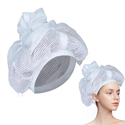 BIRLOZA Netz Plopping Haube, Net Plopping Cap für Lockiges Haar,Net Plopping Cap for Drying Curly Hair with Drawstring,Wiederverwendbare Plopping Netz Locken für Lockiges Haar für Frauen und Mädchen BIRLOZA Netz Plopping Haube, Net Plopping Cap für Lockiges Haar,Net Plopping Cap for Drying Curly Hair with Drawstring,Wiederverwendbare Plopping Netz Locken für Lockiges Haar für Frauen und Mädchen von BIRLOZA