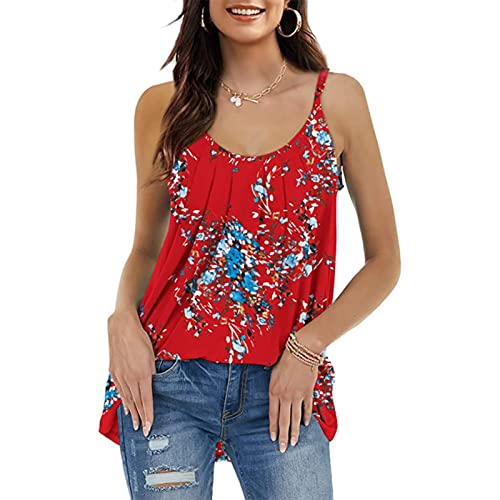 BISKAMY Damen Tank Top Sommer Blusentop Ärmellose Weste Top Basic Bluse Damen Elegant T-Shirt von BISKAMY