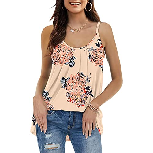 BISKAMY Damen Tank Top Sommer Blusentop Ärmellose Weste Top Basic Bluse Damen Elegant T-Shirt von BISKAMY